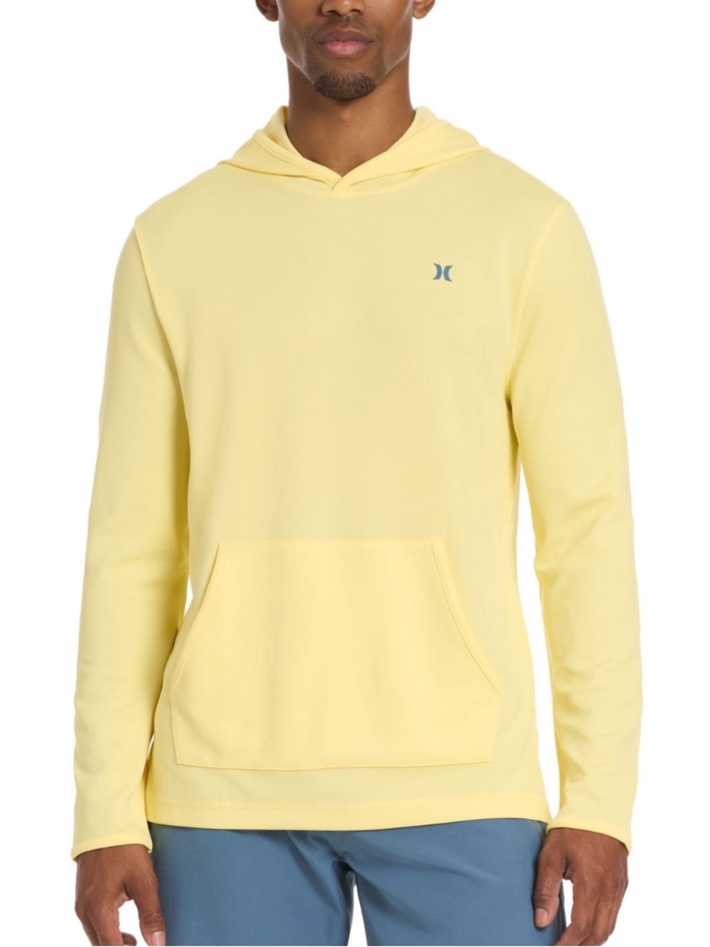 Hurley Men’s Pale Yellow Hooded Rash Guard